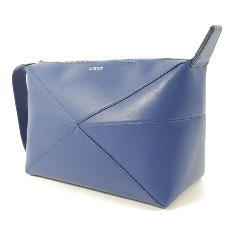 LOEWE 牛皮皮革Puzzle Fold Wash Bag手挽袋-2