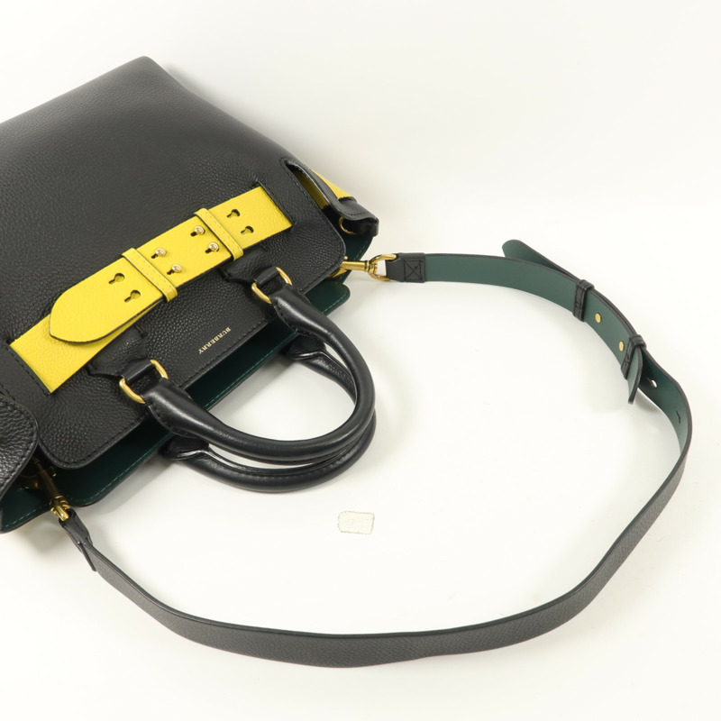 BURBERRY 牛皮皮革Belt Small手挽肩背兩用袋-8