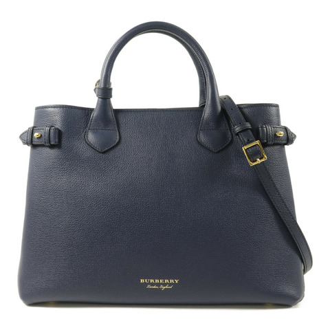 BURBERRY 牛皮皮革The Banner House手挽肩背兩用袋