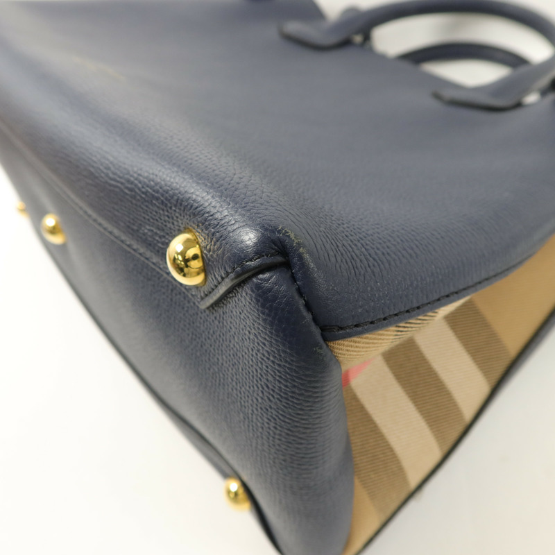 BURBERRY 牛皮皮革The Banner House手挽肩背兩用袋-13