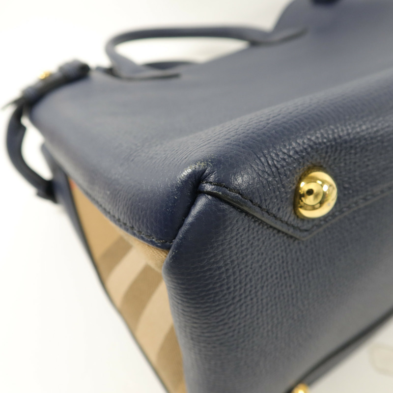 BURBERRY 牛皮皮革The Banner House手挽肩背兩用袋-14