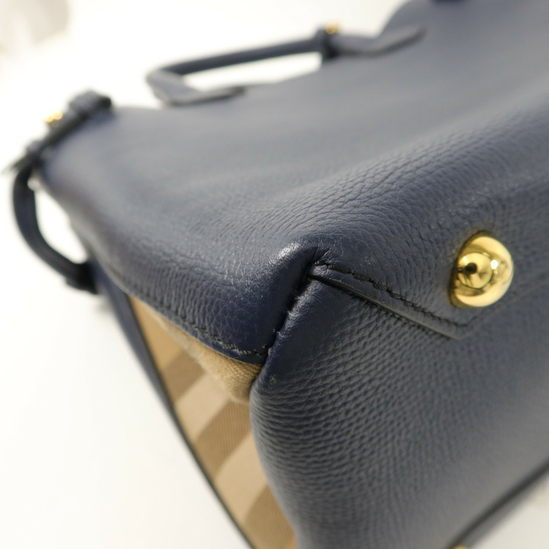 BURBERRY 牛皮皮革The Banner House手挽肩背兩用袋-16