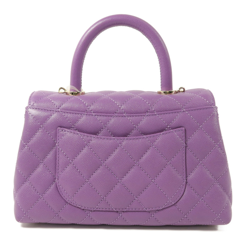 CHANEL 牛皮皮革Coco Handle Small手挽肩背兩用袋-1