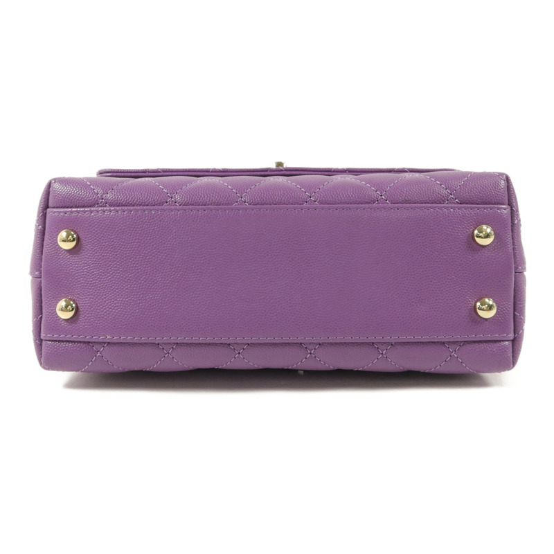 CHANEL 牛皮皮革Coco Handle Small手挽肩背兩用袋-3