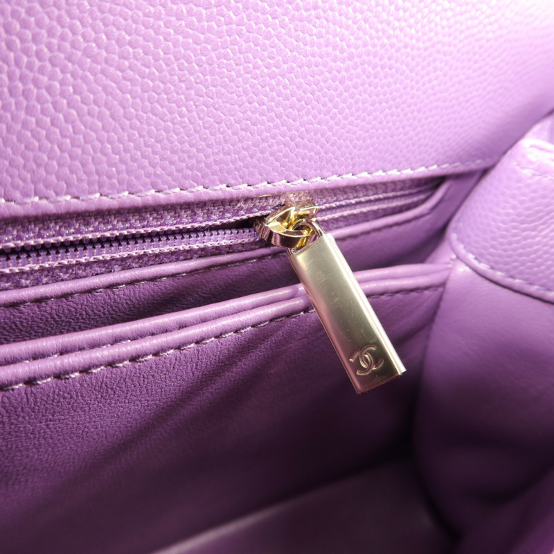 CHANEL 牛皮皮革Coco Handle Small手挽肩背兩用袋-10