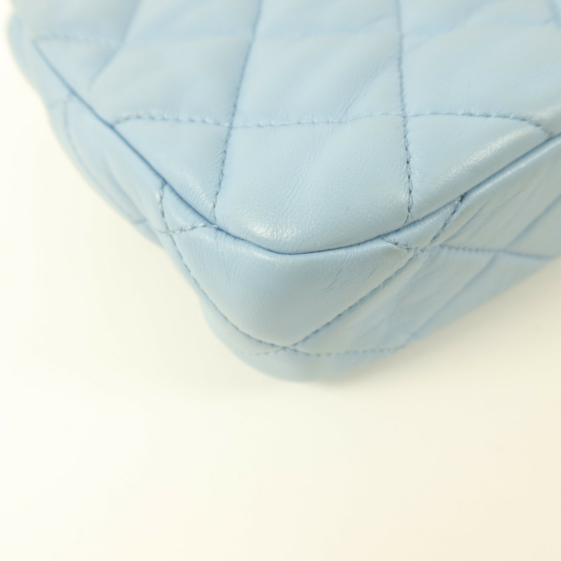 CHANEL 羊皮皮革Lacquered Chain Flap Bag鏈帶肩背袋-14