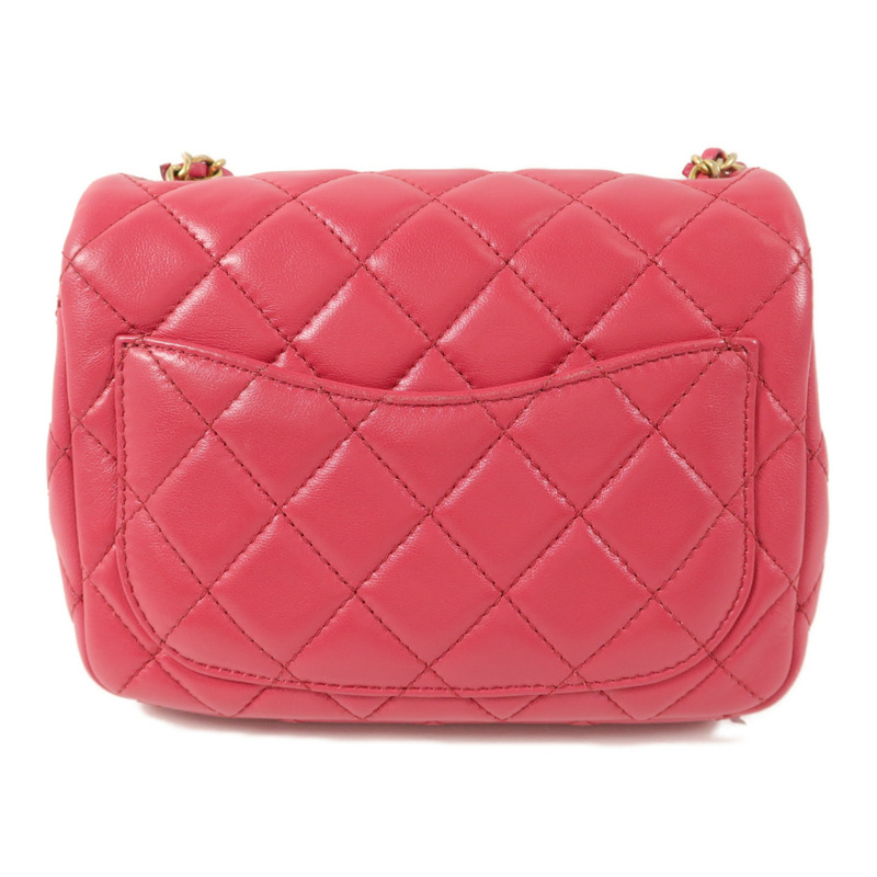 CHANEL 羊皮皮革Mini Classic 17鏈帶肩背袋-1