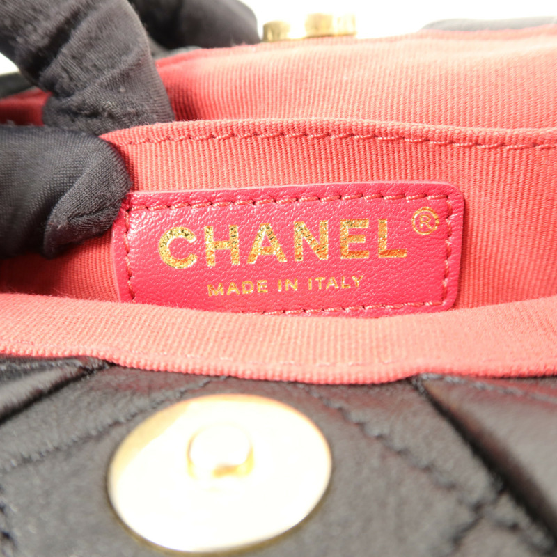 CHANEL 羊皮皮革Matelasse Handle手挽袋-5