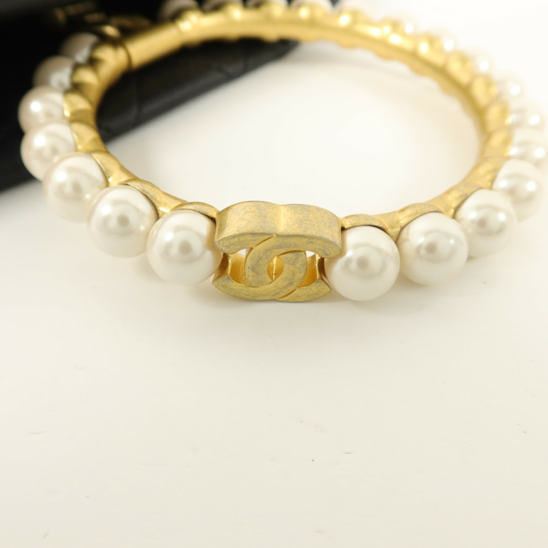 CHANEL 羊皮皮革Matelasse Handle手挽袋-11