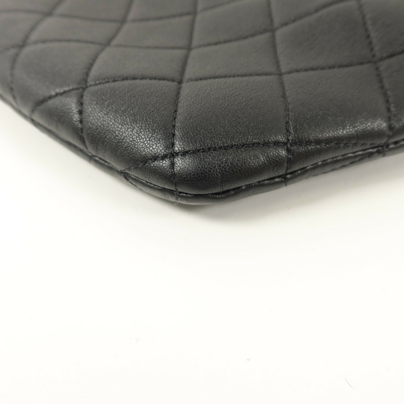 CHANEL 羊皮皮革Matelasse Handle手挽袋-12