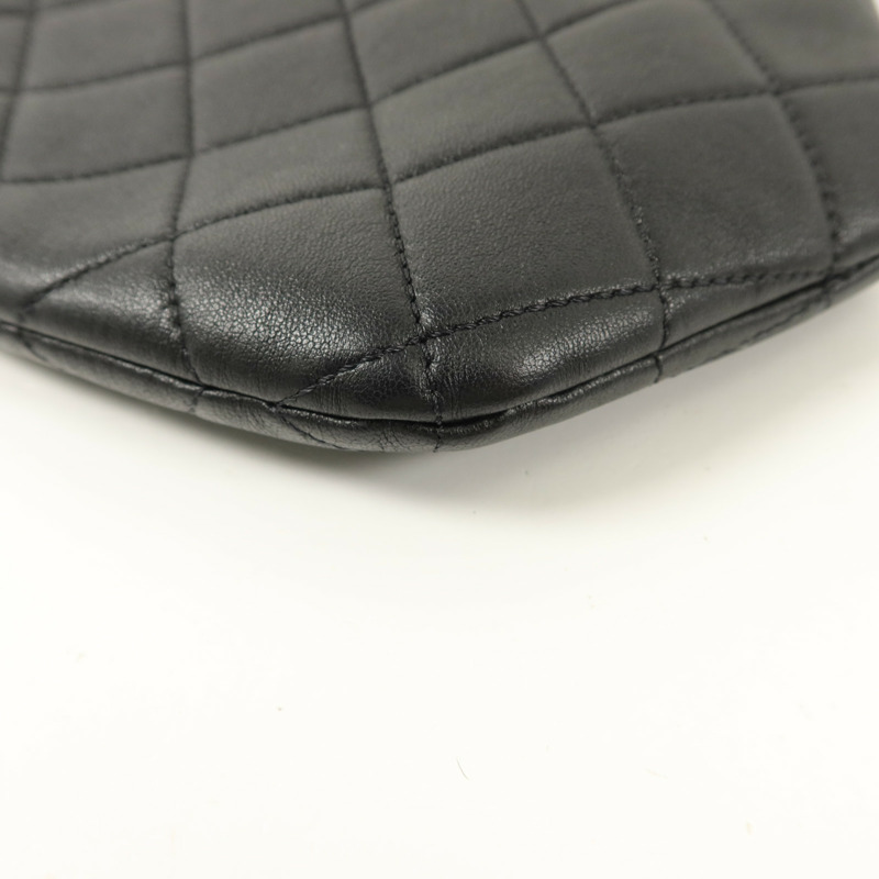 CHANEL 羊皮皮革Matelasse Handle手挽袋-14