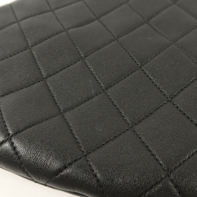 CHANEL 羊皮皮革Matelasse Handle手挽袋-16