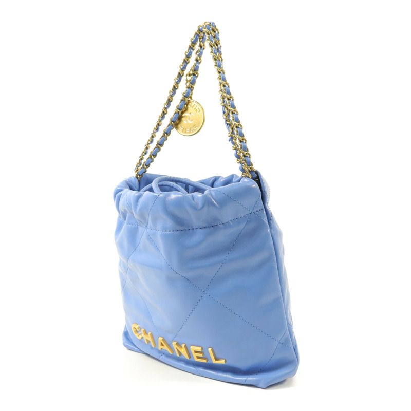 CHANEL 羊皮皮革Chanel 22 Mini手挽肩背兩用袋-2