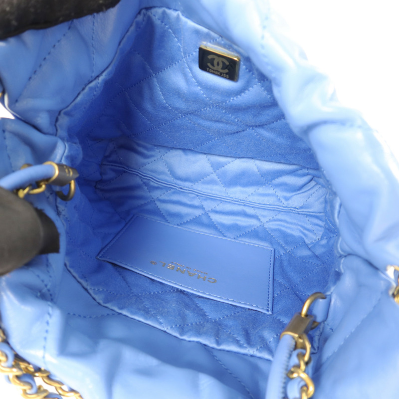 CHANEL 羊皮皮革Chanel 22 Mini手挽肩背兩用袋-4