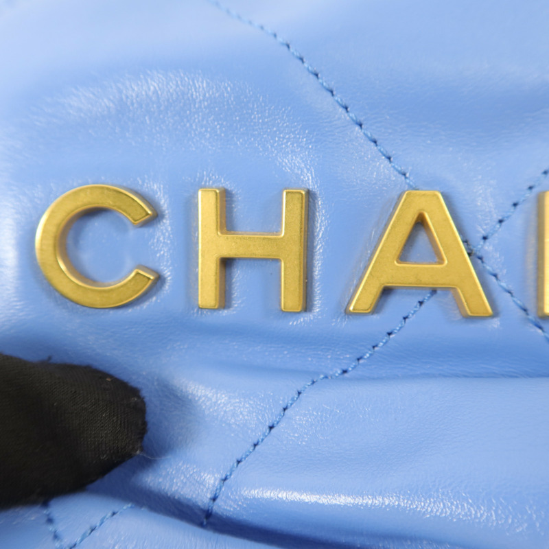 CHANEL 羊皮皮革Chanel 22 Mini手挽肩背兩用袋-9