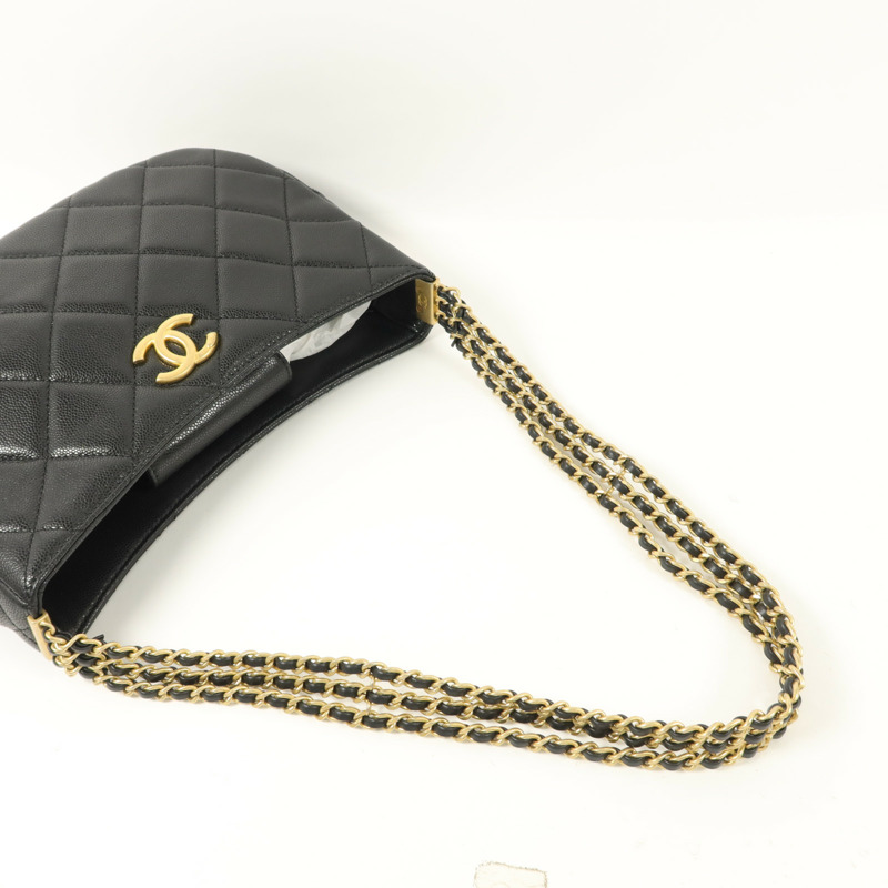 CHANEL 牛皮皮革24C Hobo Bag肩背袋-7