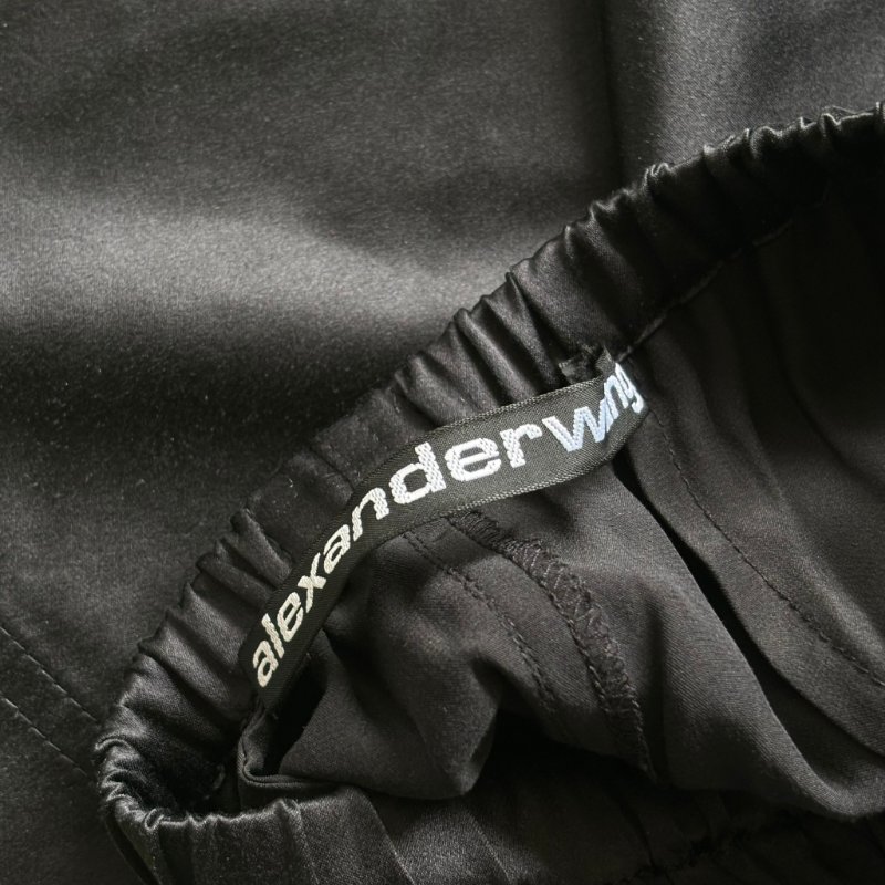 100% 絲質 ::Alexander Wang:: Tiger-embroidered Silk-satin Pyjama Shorts In Black 黑色絲緞老虎刺繡睡衣短褲 S號-9