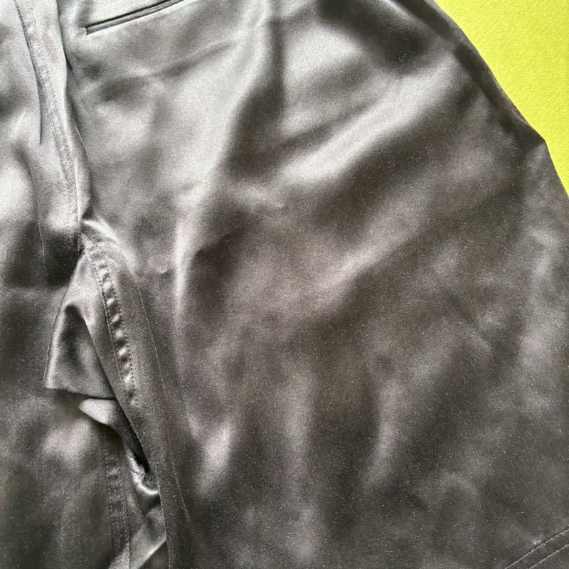 100% 絲質 ::Alexander Wang:: Tiger-embroidered Silk-satin Pyjama Shorts In Black 黑色絲緞老虎刺繡睡衣短褲 S號-10