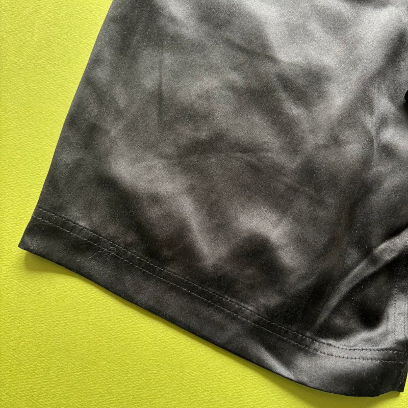 100% 絲質 ::Alexander Wang:: Tiger-embroidered Silk-satin Pyjama Shorts In Black 黑色絲緞老虎刺繡睡衣短褲 S號-13