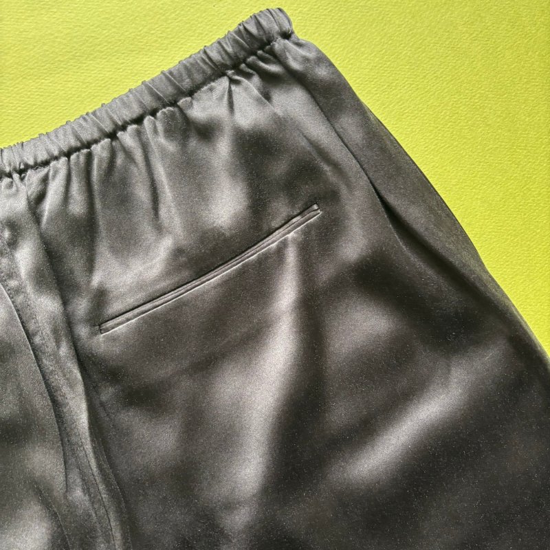 100% 絲質 ::Alexander Wang:: Tiger-embroidered Silk-satin Pyjama Shorts In Black 黑色絲緞老虎刺繡睡衣短褲 S號-15