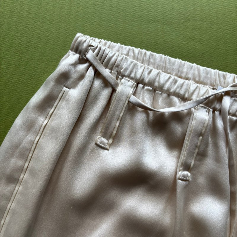 100% 絲質 ::Alexander Wang:: Tiger-embroidered Silk-satin Pyjama Shorts In Black 白色絲緞鯉魚刺繡睡衣短褲 S號-10