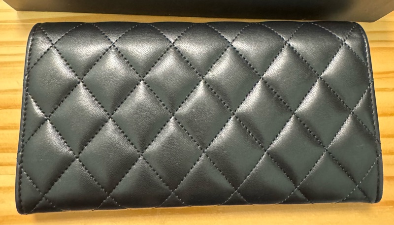 CHANEL全新羊皮信封長夾-8