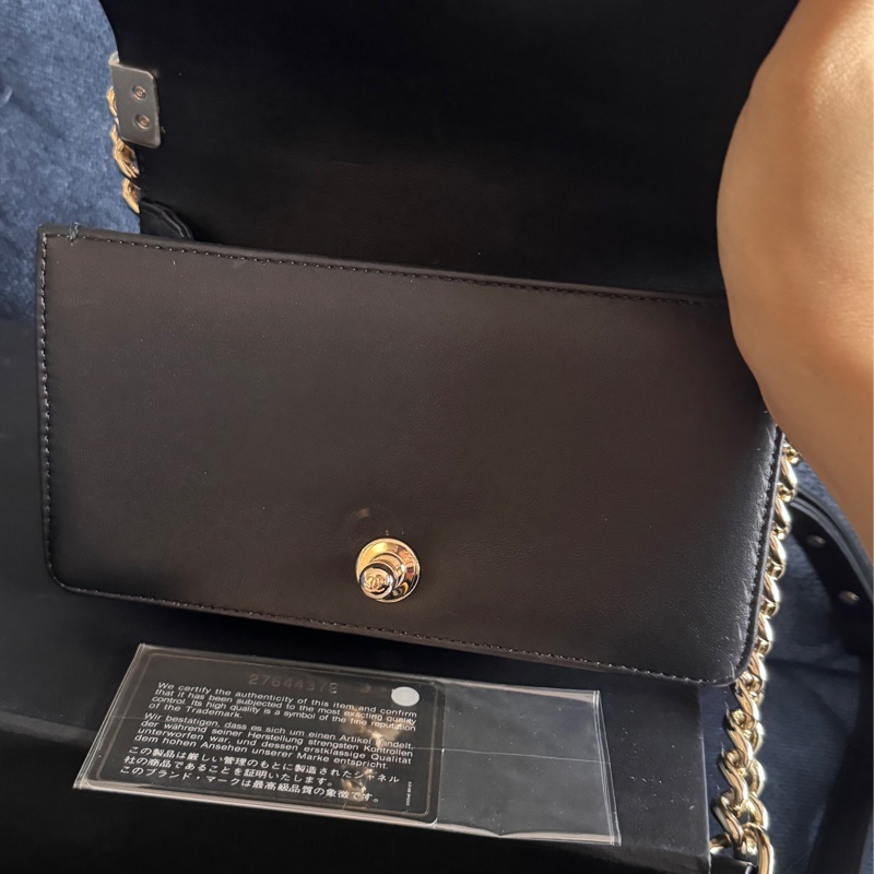 近全新膠膜都在香奈兒CHANEL BOY 20 編織款限量秀款淡金鏈 淡金釦-19