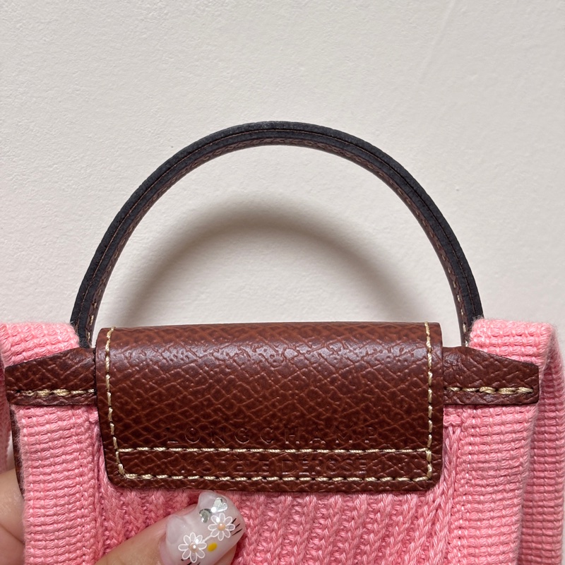 (Longchamp)LE PLIAGE FILET 斜揹袋 XS - 粉色-4