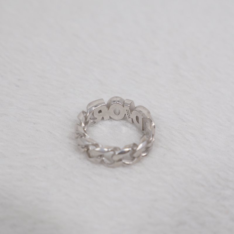 全新Dior 男裝銀色戒指-8