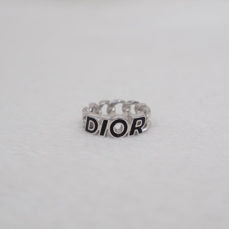 全新Dior 男裝銀色戒指-9