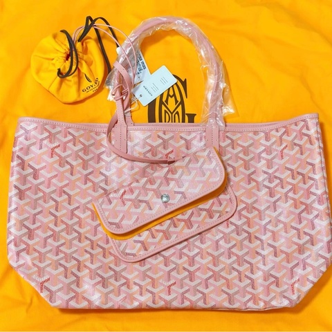 Goyard 限定櫻花粉saint louis pm中號tote托特包 尺寸約長34cm 寬15cm 高28cm