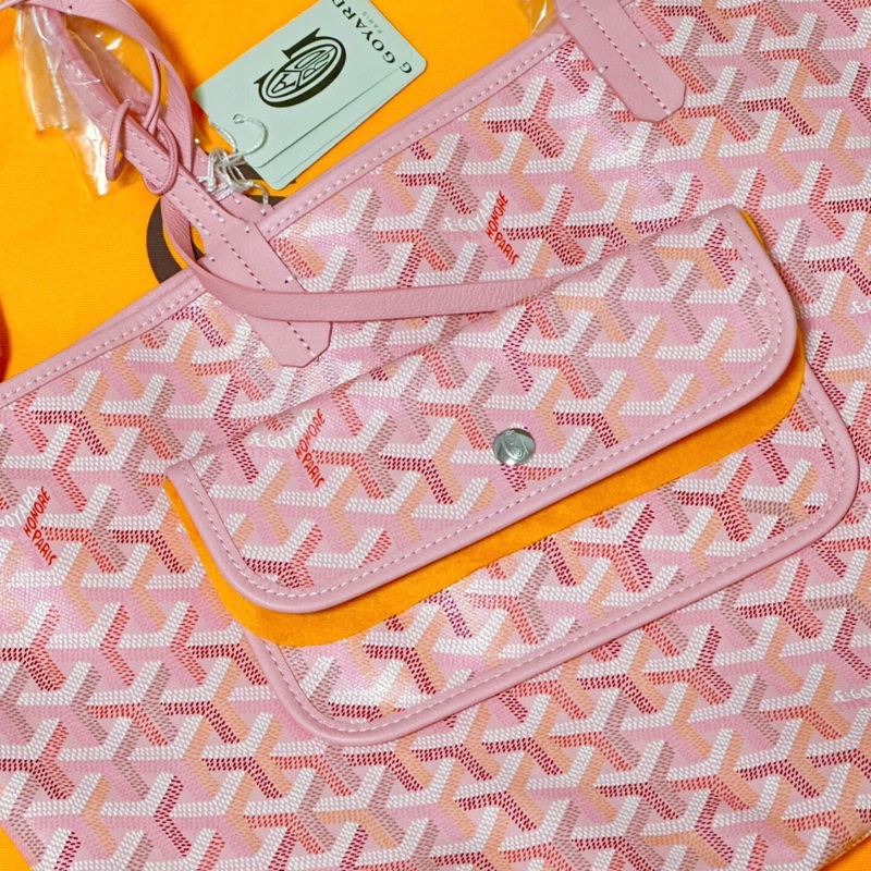 Goyard 限定櫻花粉saint louis pm中號tote托特包 尺寸約長34cm 寬15cm 高28cm-1