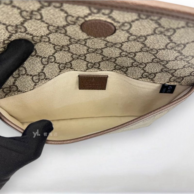 S5366-GUCCI 老花虎頭下蓋腰包493980-5