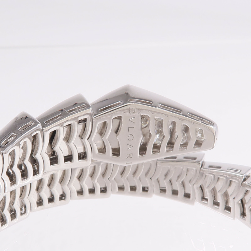 BVLGARI 18K白金Serpenti Viper Diamond Bracelet鑽石手鐲-4