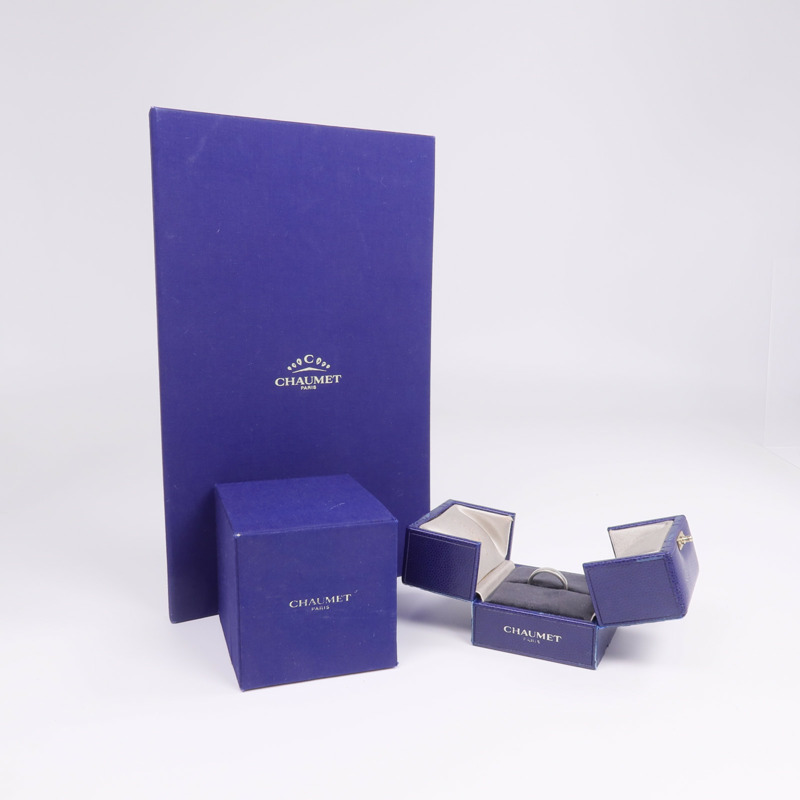 Chaumet PT950鉑金Rubans Wedding Band鑽石戒指-9