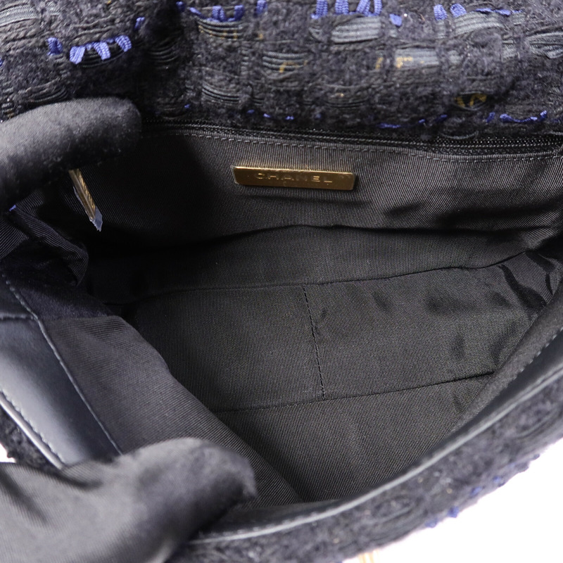 CHANEL Tweed Chanel 19手挽肩背兩用袋-4