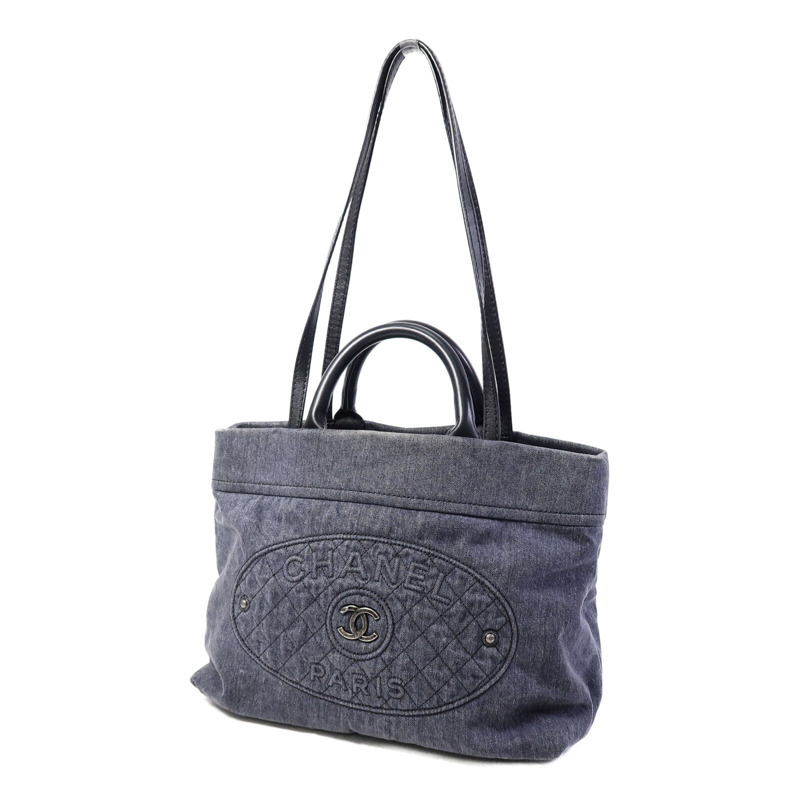 CHANEL 牛仔布2 Way Tote Bag手挽肩背兩用袋-2