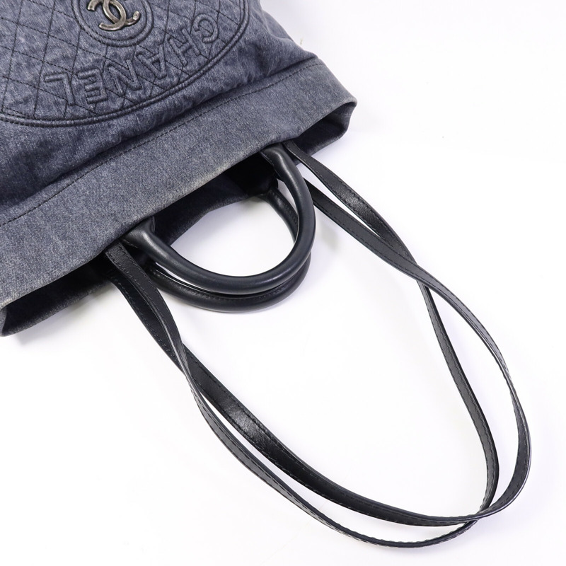 CHANEL 牛仔布2 Way Tote Bag手挽肩背兩用袋-8