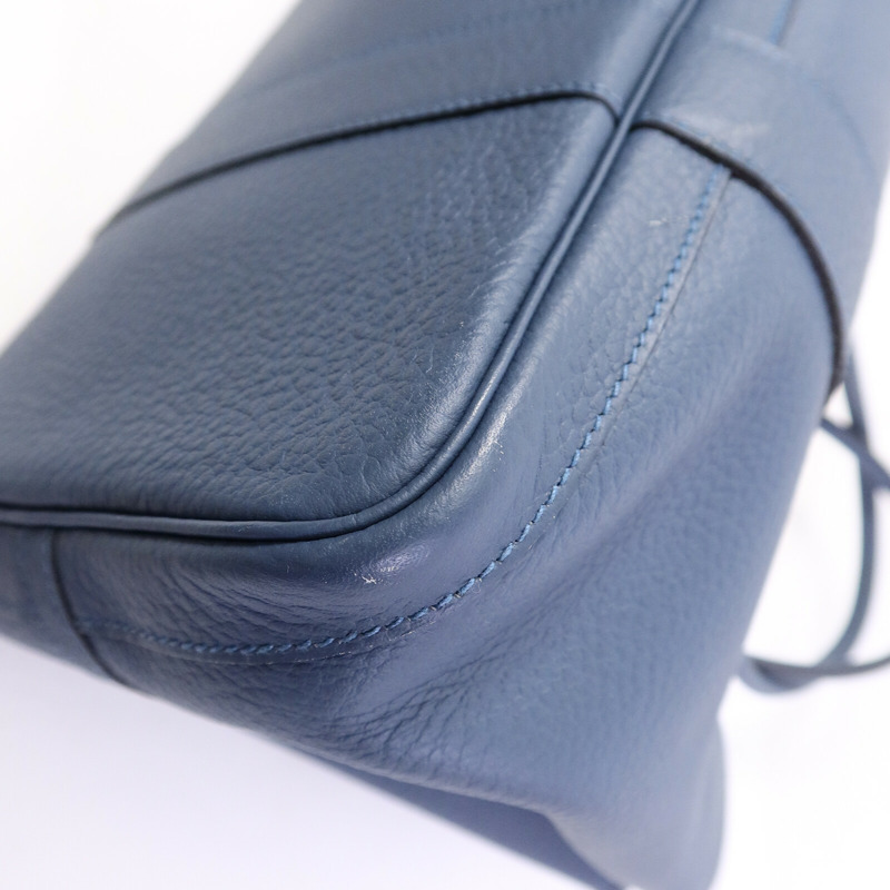 HERMES Country皮革Garden Party PM手挽袋Bleu Tempete-10