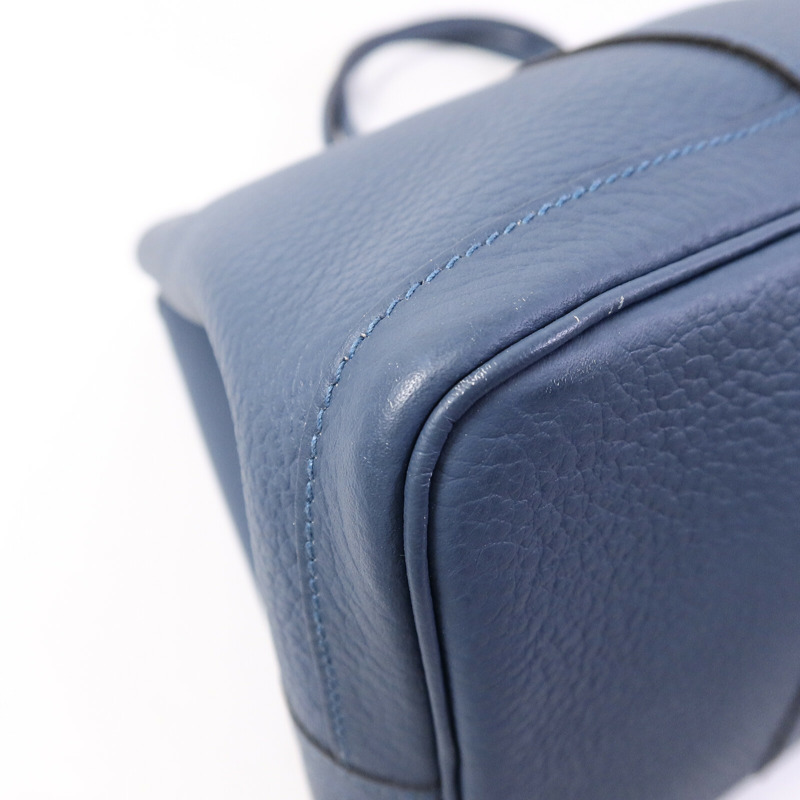 HERMES Country皮革Garden Party PM手挽袋Bleu Tempete-13