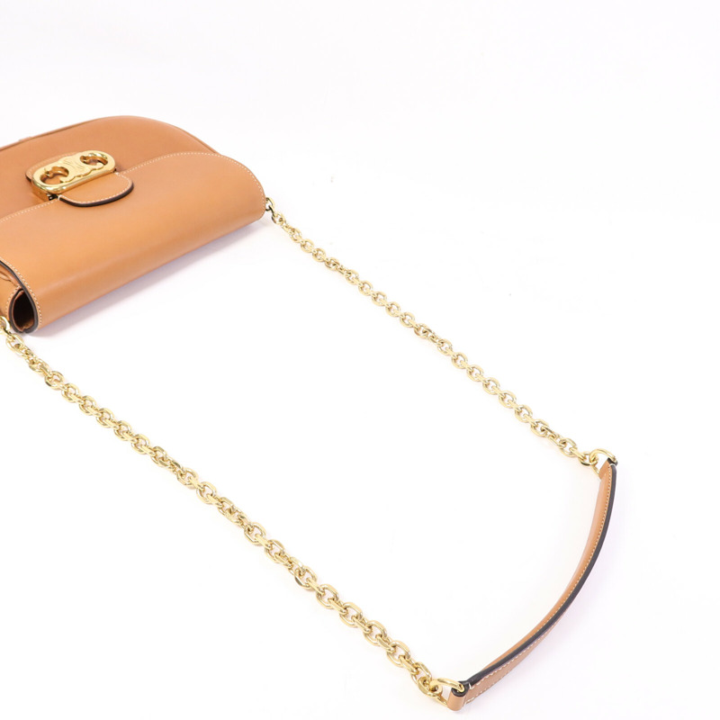 CELINE 牛皮皮革Miedium Chain Maillon Triomphe鏈帶肩背袋-8