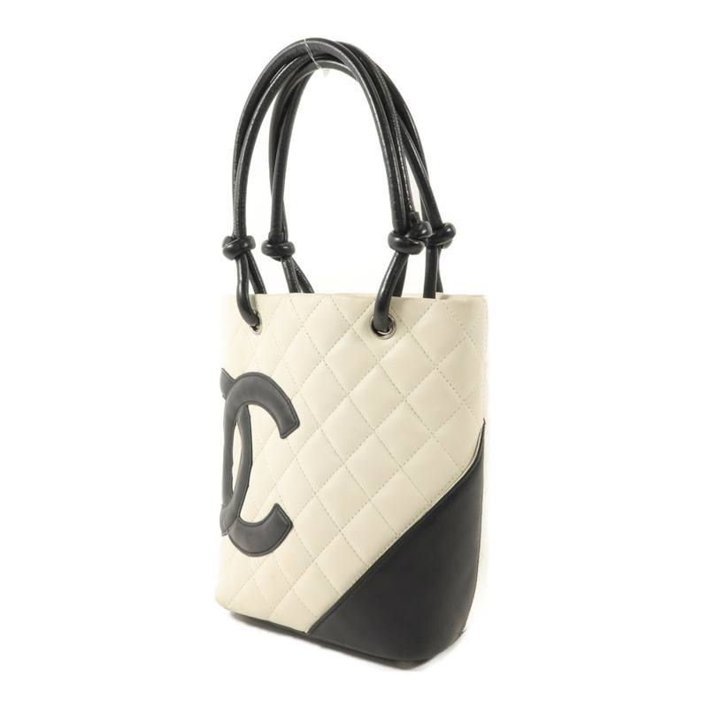 CHANEL 牛皮皮革Cambon Tote手挽袋-2