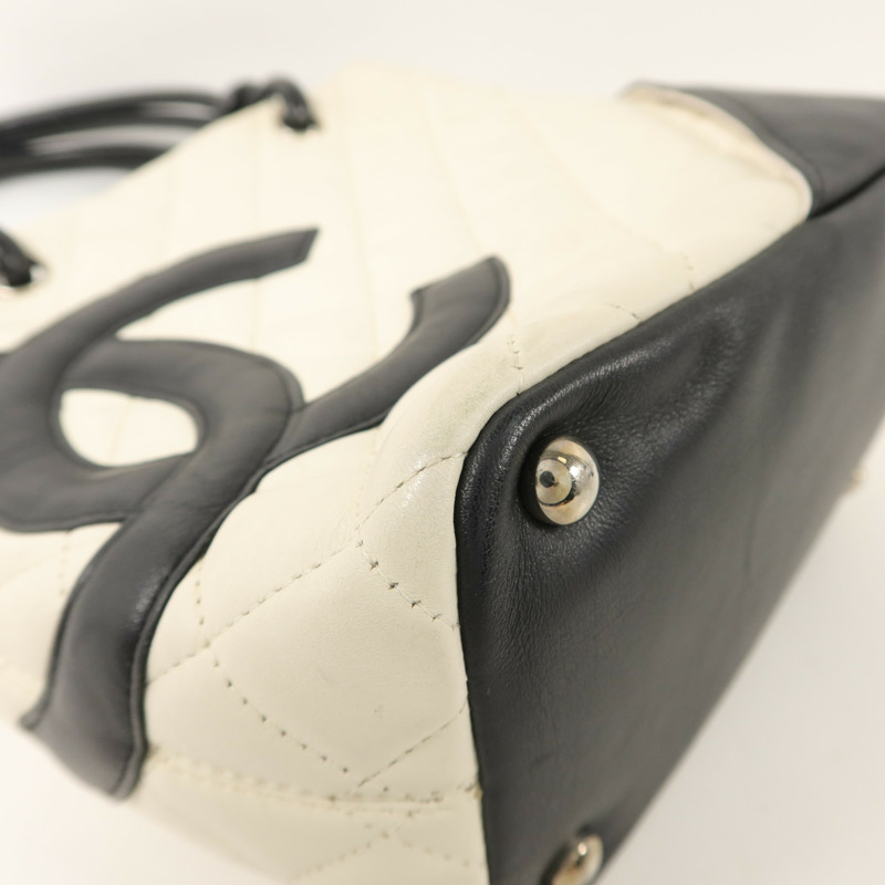 CHANEL 牛皮皮革Cambon Tote手挽袋-11