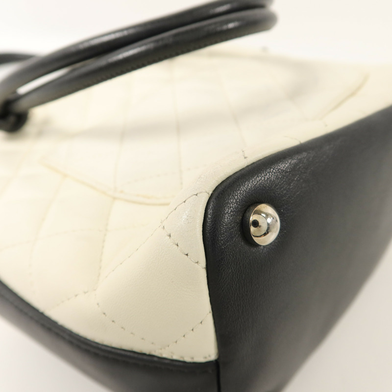 CHANEL 牛皮皮革Cambon Tote手挽袋-13