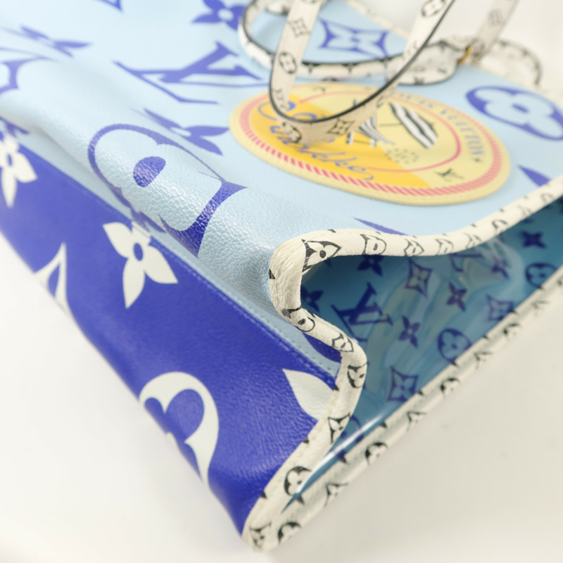 LOUIS VUITTON Monogram Giant/PVC On The Go GM手挽肩背兩用袋-10