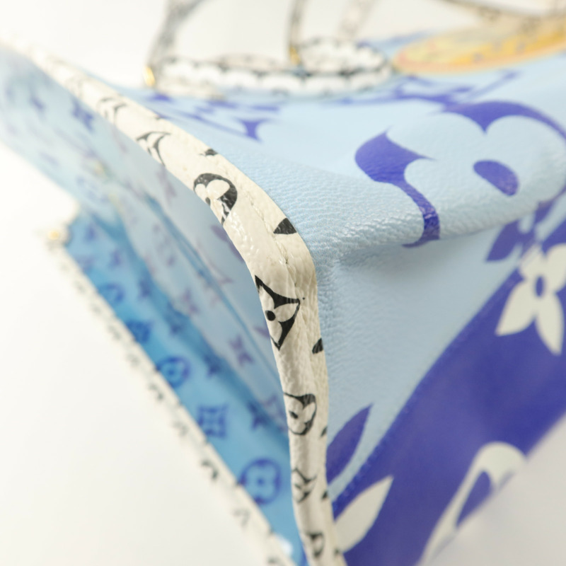 LOUIS VUITTON Monogram Giant/PVC On The Go GM手挽肩背兩用袋-11