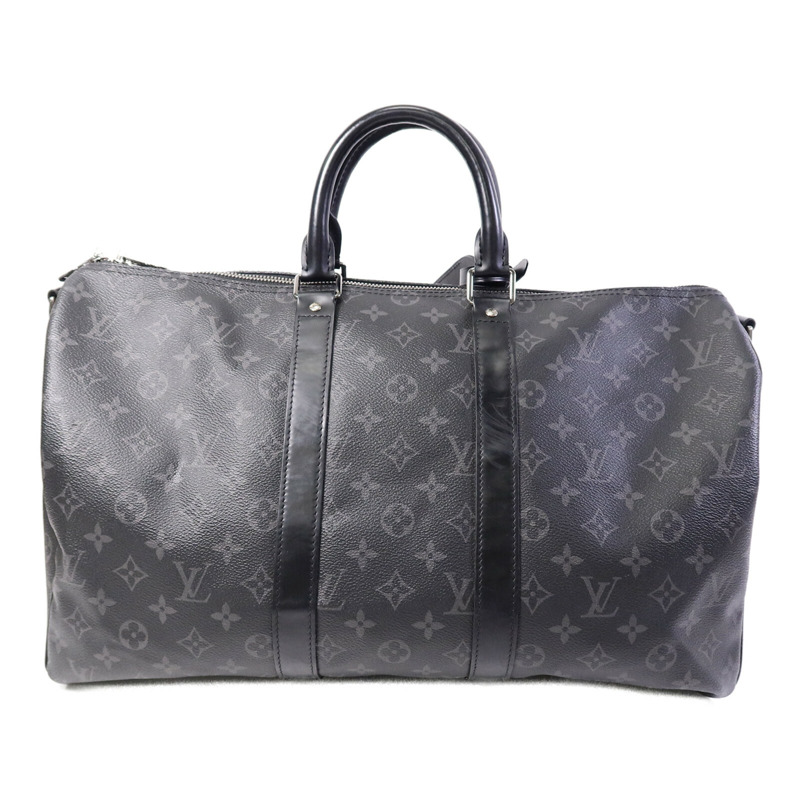LOUIS VUITTON Monogram Eclipse Keepall 45 Bandoulie手挽肩背兩用袋-1