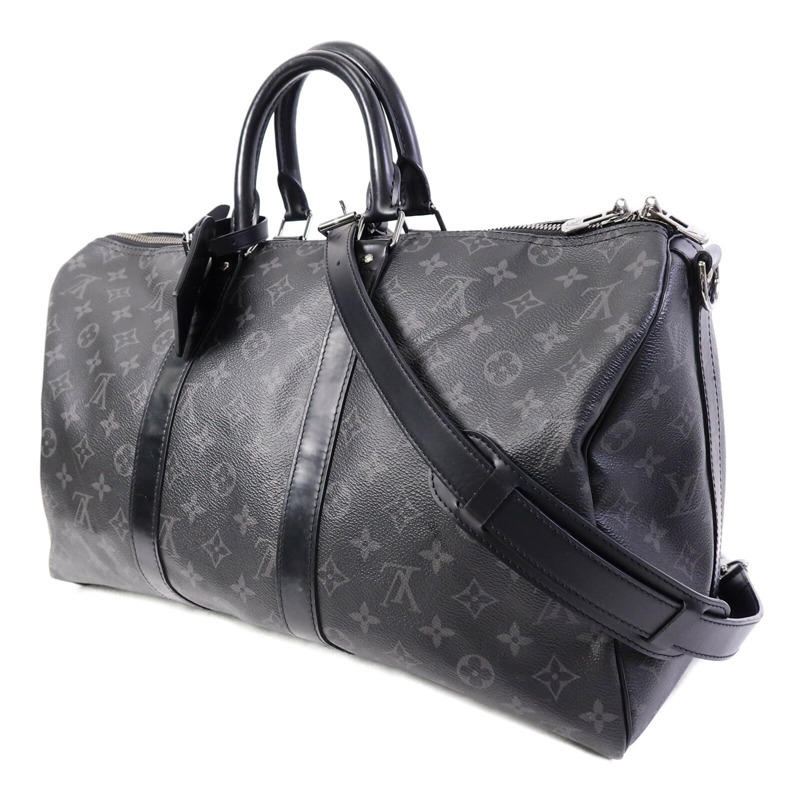 LOUIS VUITTON Monogram Eclipse Keepall 45 Bandoulie手挽肩背兩用袋-2