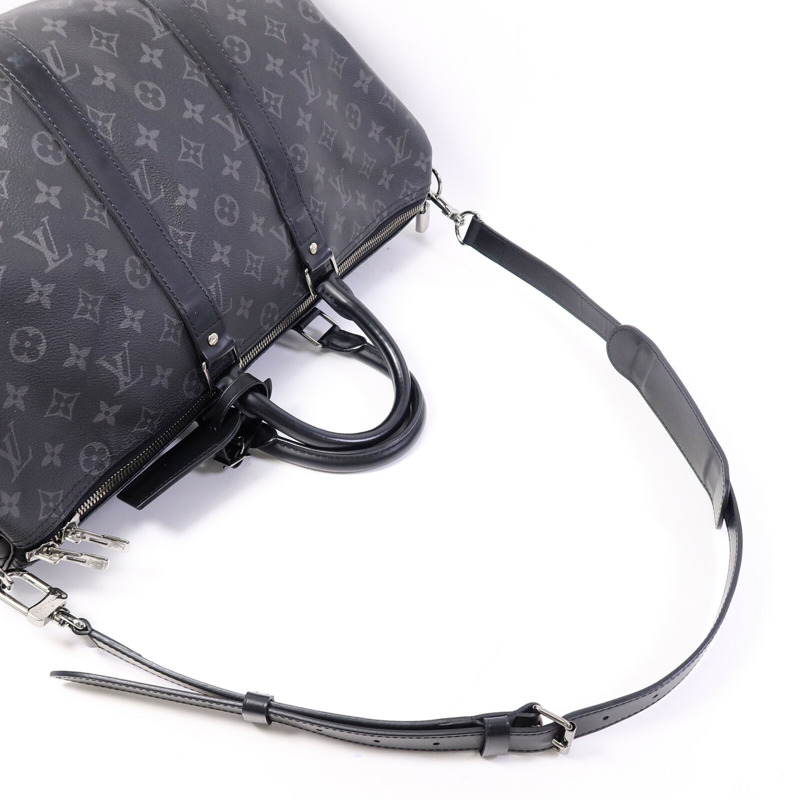 LOUIS VUITTON Monogram Eclipse Keepall 45 Bandoulie手挽肩背兩用袋-8