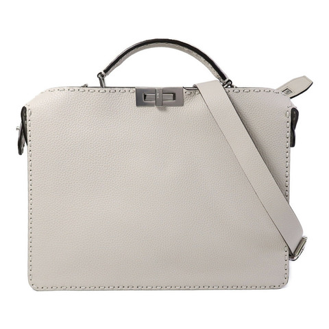 FENDI 牛皮皮革Medium Peekaboo手挽肩背兩用袋